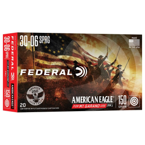 eral USA Anniversary .30-06 Springfield 150gr FMJ 20 Rounds Ammo