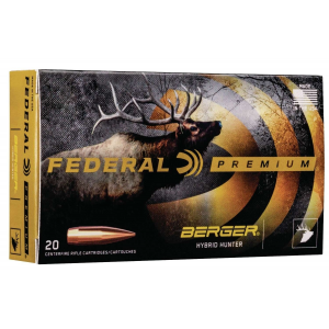 Federal Premium Gold Medal .300 Norma Mag Ammo 215gr Berger Hybrid Hunter 20-Round Box - 