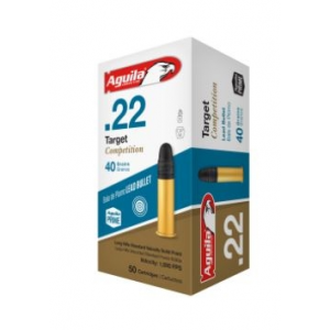 Aguila .22LR Ammo Competition Target 40gr LRN 50 Rounds