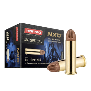 ma NXD .38 Special 80gr Non-eXpanding Defensive Projectile 20 Rounds Ammo