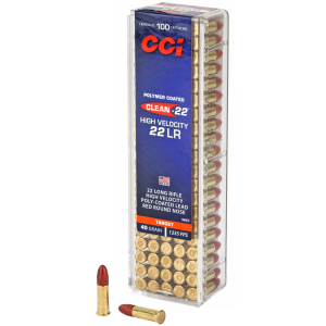  Clean-22 High Velocity .22 LR 40gr LRN 100 Rounds Ammo