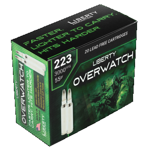 erty Ammunition OverWatch .223 Remington 55gr HP 20 Rounds Ammo