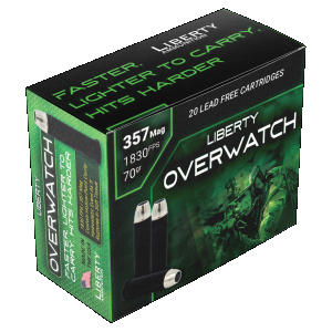 Liberty Ammunition OverWatch .357 Magnum Ammo 70gr HP 20 Rounds erty Ammunition OverWatch .357 Magnum 70gr HP 20 Rounds Ammo