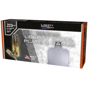 Liberty Ammunition Steel Plate & Range .223 Remington Ammo 55gr SinterFire Frangible 20-Rounds erty Ammunition Steel Plate & Range .223 Remington 55gr SinterFire Frangible 20-Rounds Ammo