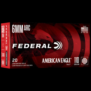 Federal American Eagle 6mm ARC Ammo 110gr TMJ 20 Rounds eral American Eagle 6mm ARC 110gr TMJ 20 Rounds Ammo