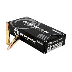 rpion .300 Blackout Subsonic 220gr FMJ 20 Rounds Ammo
