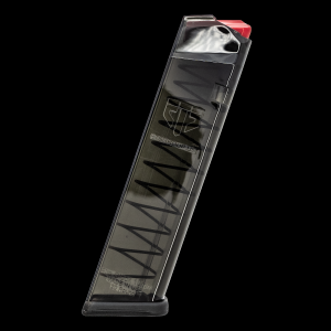  10mm 20-Round Extended Carbon Smoke Magazine For Glock 20 Pistols Ammo