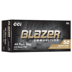 CCI Blazer Brass .44 Magnum Ammo 240gr FMJ 50 Rounds Blazer Brass .44 Magnum 240gr FMJ 50 Rounds Ammo