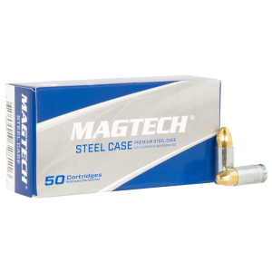 tech Steel Case 9mm Luger 124gr FMJ 50 Rounds Ammo