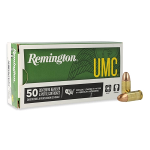 Remington UMC 9mm Luger Ammo 147gr FMJ 50 Rounds ington UMC 9mm Luger 147gr FMJ 50 Rounds Ammo