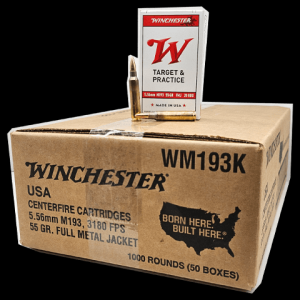 chester USA 5.56 NATO 55gr M193 FMJ 1000 Rounds Ammo