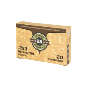 Patriot Sports .223 Remington Ammo 55gr FMJBT 20 Rounds riot Sports .223 Remington 55gr FMJBT 20 Rounds Ammo