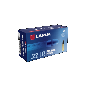 Lapua Pistol King .22 LR Ammo 40gr LRN 50 Rounds ua Pistol King .22 LR 40gr LRN 50 Rounds Ammo