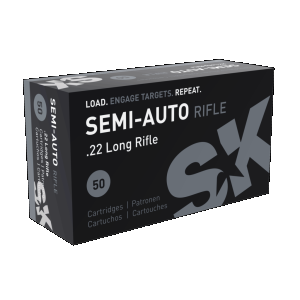 SK Ammunition Semi-Auto Rifle .22 LR Ammo 40gr LRN 50 Rounds Ammunition Semi-Auto Rifle .22 LR 40gr LRN 50 Rounds Ammo