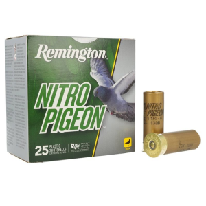Remington Nitro Pigeon 2.75 12 Gauge Ammo 1 1/4oz #8 Shot 25 Shells ington Nitro Pigeon 2.75 12 Gauge 1 1/4oz #8 Shot 25 Shells Ammo