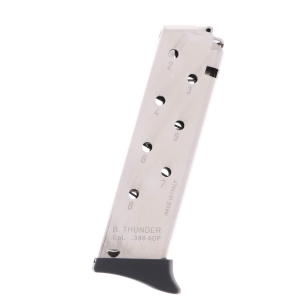 -Gar Bersa Thunder .380 ACP 8-Round Nickel Magazine Ammo