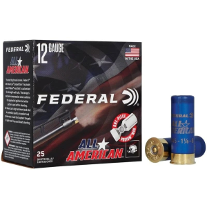 eral All-American 2.75 12 Gauge 1 1/8oz #8 Shot 1145 FPS 25 Shells Ammo