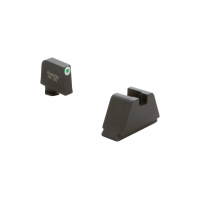 Ameriglo Optic Compatible .365" Green Tritium Front .451" Flat Black Rear Sight Set for Glock Pistols