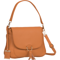 Bulldog Cases Hobo Purse With Holster - Orange Leather