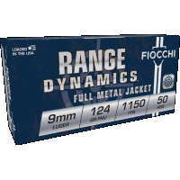 Fiocchi Training Dynamics 9MM 124gr FMJ 50-Rounds