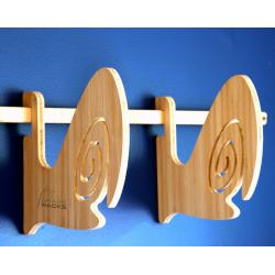 Surfboard Rack &verbar; Balance Board Rack &verbar; Horizontal Wall-Mounted Indoor Surf Rack - The Tripped Barrel