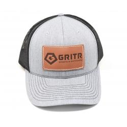 GRITR WEBY Richardson Sports Hats Unisex Breathable Mesh Snapback Hunting Trucker Cap Logo, OSFA (WEBY-HAT-112-GRY/BL-GRTRL)