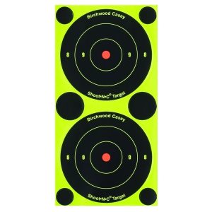 BIRCHWOOD CASEY Shoot-N-C 3in Round Bull's-Eye 12 Targets (34315-12)