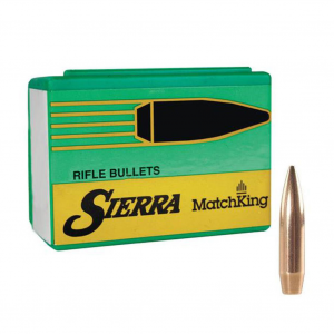 SIERRA MatchKing 30 Caliber/7.62mm 168Gr HP 100/Box Rifle Bullets (2200)