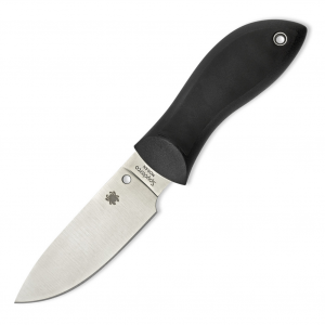 SPYDERCO Bill Moran 3.875in PlainEdge Blade/FRN Black Knife with Boltaron Sheath (FB02P)