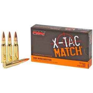 PMC X-TAC Match .308 Win 168gr 20rd Box OTM Rifle Ammo (308XM)