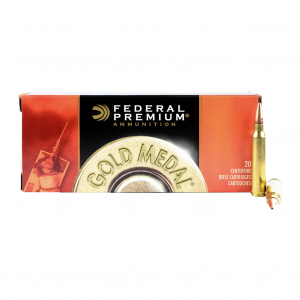 FEDERAL Gold Medal 300 Win. 190 Grain Sierra MatchKing BTHP Ammo, 20 Round Box (GM300WM)