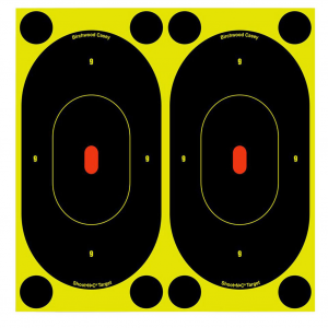BIRCHWOOD CASEY Shoot-N-C 7in Oval Silhouette Targets, 60-Pack (34750)