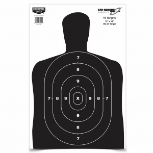 BIRCHWOOD CASEY Eze-Scorer 12x18in BC-27 Target, 10-Pack (37202)