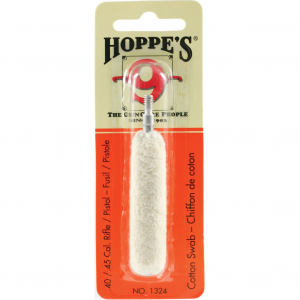 HOPPE'S .40 and .45 Caliber Cotton Cleaning Swab (1324)