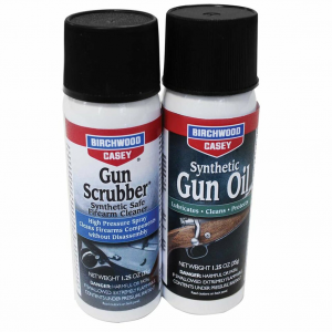 BIRCHWOOD CASEY Gun Scrubber/Synthetic Aerosol Oil Combo Pack (33329)