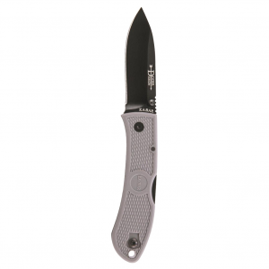KA-BAR Dozier Hunter Black Pocket Clip Gray Folding Knife (4062GY)