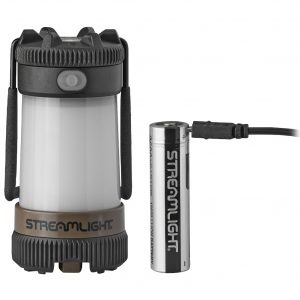 STREAMLIGHT Siege X USB Lantern, 325 Lumen, 18650 USB Battery & USB Cord, Coyote Brown (44956)