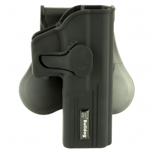 Bulldog Cases Rapid Release Polymer Holster, Fits Glock 17/22 Gen 1-4, Right Hand, Polymer, Black RR-G17
