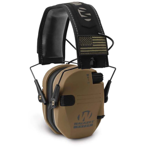 WALKER'S GAME EAR Razor Patriot Slim Battle Brown Electronic Earmuffs (GWP-RSEMPAT-BB)