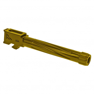 RIVAL ARMS Precision Gold PVD Threaded Drop-In Barrel for Glock 17 Gen 5 (RA20G104E)