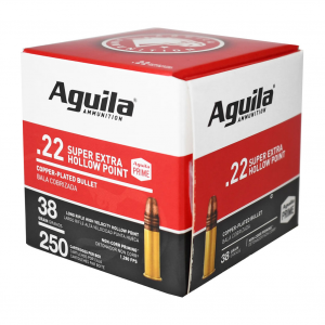 AGUILA Super Extra .22LR 38Gr HP 250rd Box Ammo (1B221103)