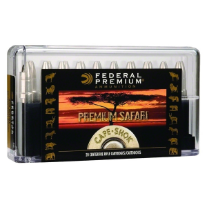 FEDERAL Cape-Shok 375 H&H Mag 300 Grain Swift A-Frame Ammo, 20 Round Box (P375SA)