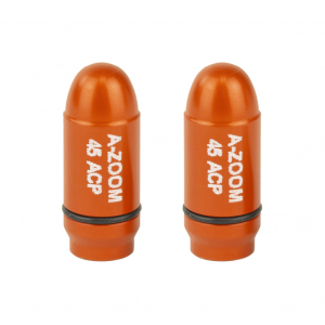 A-Zoom Strikercaps, Snap Caps, Orange, 45 ACP, 2/Pk 17104