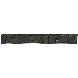 Blue Force Gear Vickers 221 Sling, Padded, 2-To-1 Point Sling, Multicam Black, RED Swivel, Molded Acetal Adjuster VCAS-2TO1-RED-200-MB