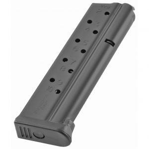 CMC Products Magazine, Range Pro, 9MM, 10 Rounds, Fits 1911, Stainless, Black M-RP-9FS10-B