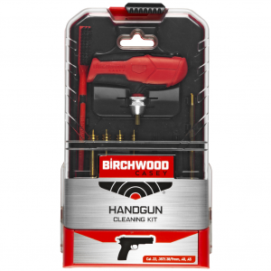Birchwood Casey Universal Handgun Cleaning Kit, 16 Pieces, Custom Handle BC-HNDGCLN-KIT