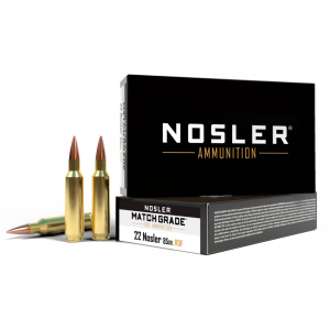 NOSLER Match Grade .22 Nosler 85gr RDF 20/Box Rifle Ammo (NER-LAR-NARA25-60162)