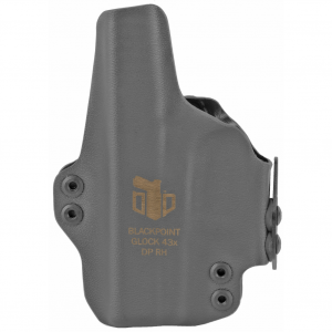 BlackPoint Tactical Dual Point AIWB Holster, Fits Glock 43X, Black Finish 116114