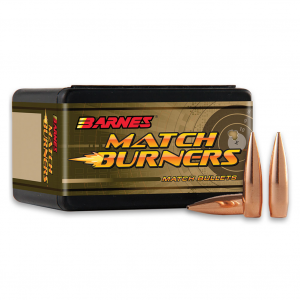 BARNES Match Burners .22 Caliber .224 Dia 69Gr Match Burners Boat-Tail 100/Box Rifle Bullets (22415)