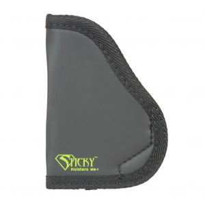 Sticky Holsters Pocket Holster, Fits Small 9MM Up To 3.5" Barrel, Beretta Nano, Kahr PM9/40 CM9/40, Keltec PF9/P11, Ruger LC9/LC380, SCCY CPX-1/CPX-2, SIG 290, Taurus 709 Slim/708/740, Ambidextrous, Black Finish MD-1
